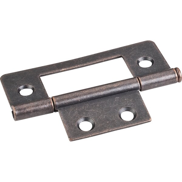 Hardware Resources Dark Antique Copper Machined 3" Loose Pin Non-Mortise Hinge 4 Hole 9500DACM - main